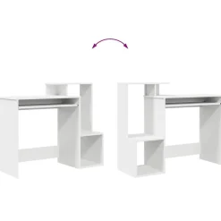 vidaXL Mobiliario De Oficina-Escritorio con cajón 106 x 41 x 88.5 cm Madera de ingeniería