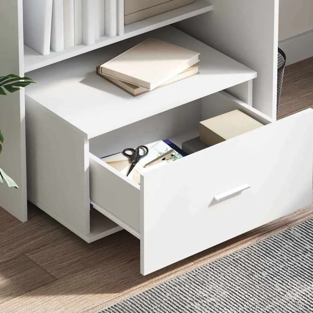 vidaXL Mobiliario De Oficina-Escritorio con cajón 131,5 x 50 x 106,5 cm Madera de ingeniería