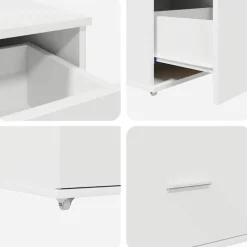 vidaXL Mobiliario De Oficina-Escritorio con cajón 131,5 x 50 x 106,5 cm Madera de ingeniería