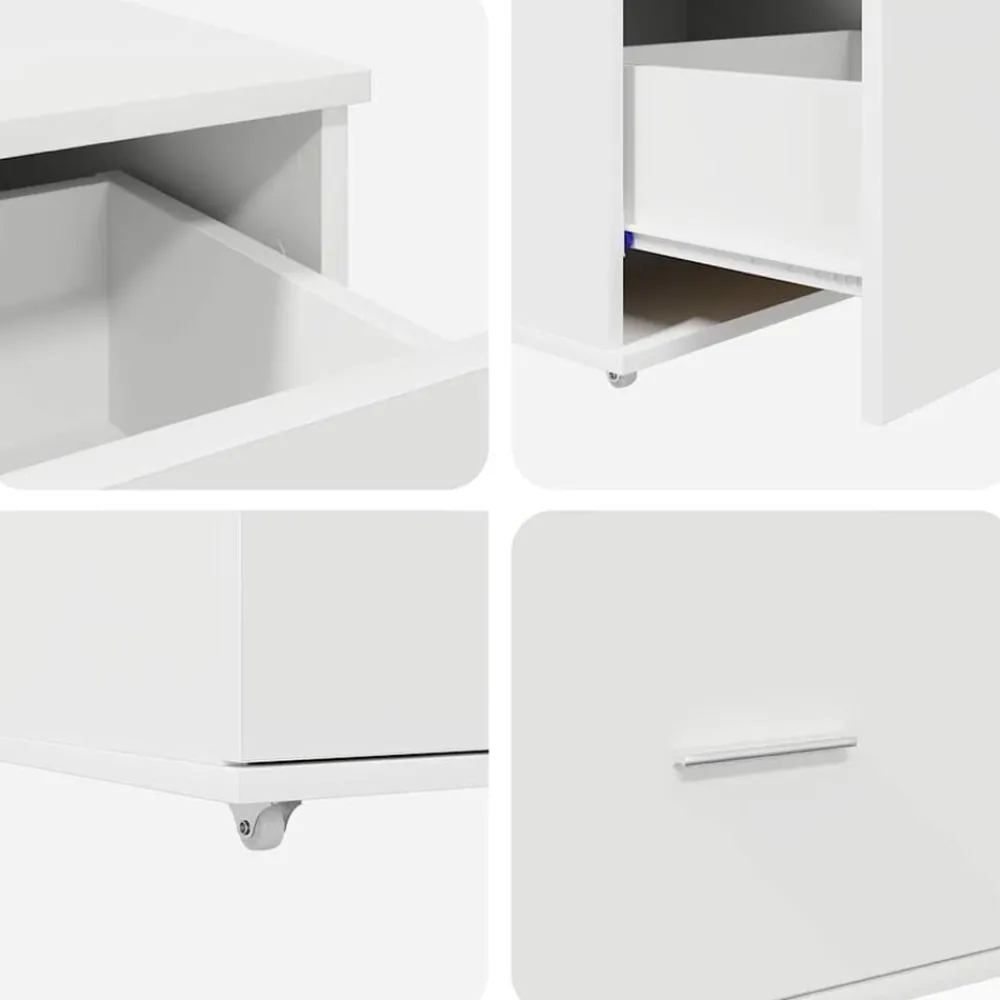 vidaXL Mobiliario De Oficina-Escritorio con cajón 131,5 x 50 x 106,5 cm Madera de ingeniería