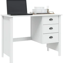 vidaXL Mobiliario De Oficina-Escritorio con cajones Hill 100 x 45 x 74 cm Pino macizo