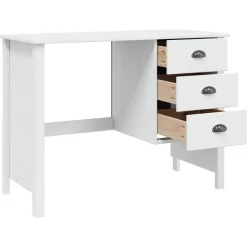 vidaXL Mobiliario De Oficina-Escritorio con cajones Hill 100 x 45 x 74 cm Pino macizo