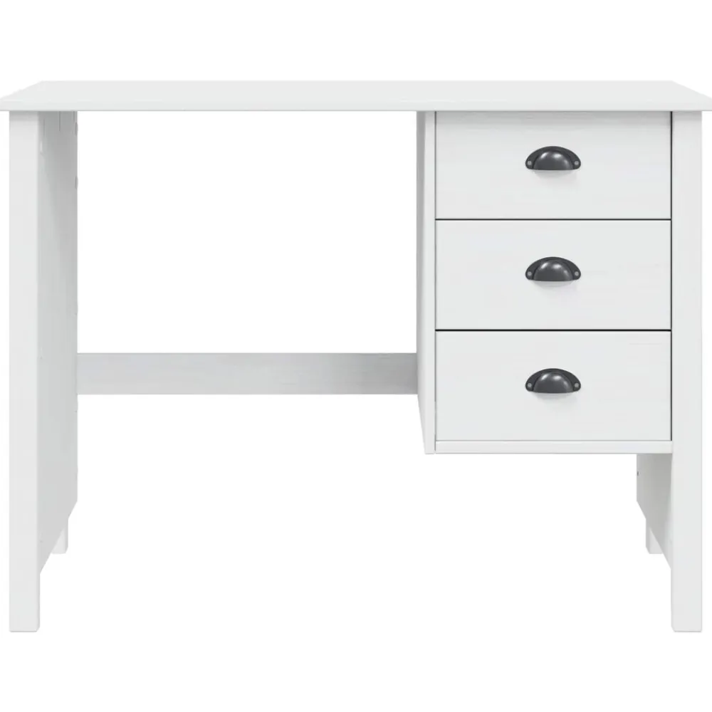 vidaXL Mobiliario De Oficina-Escritorio con cajones Hill 100 x 45 x 74 cm Pino macizo