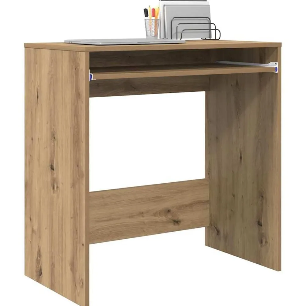 vidaXL Mobiliario De Oficina-Escritorio con cajón Roble artesanal 77.5 x 43 x 79 cm