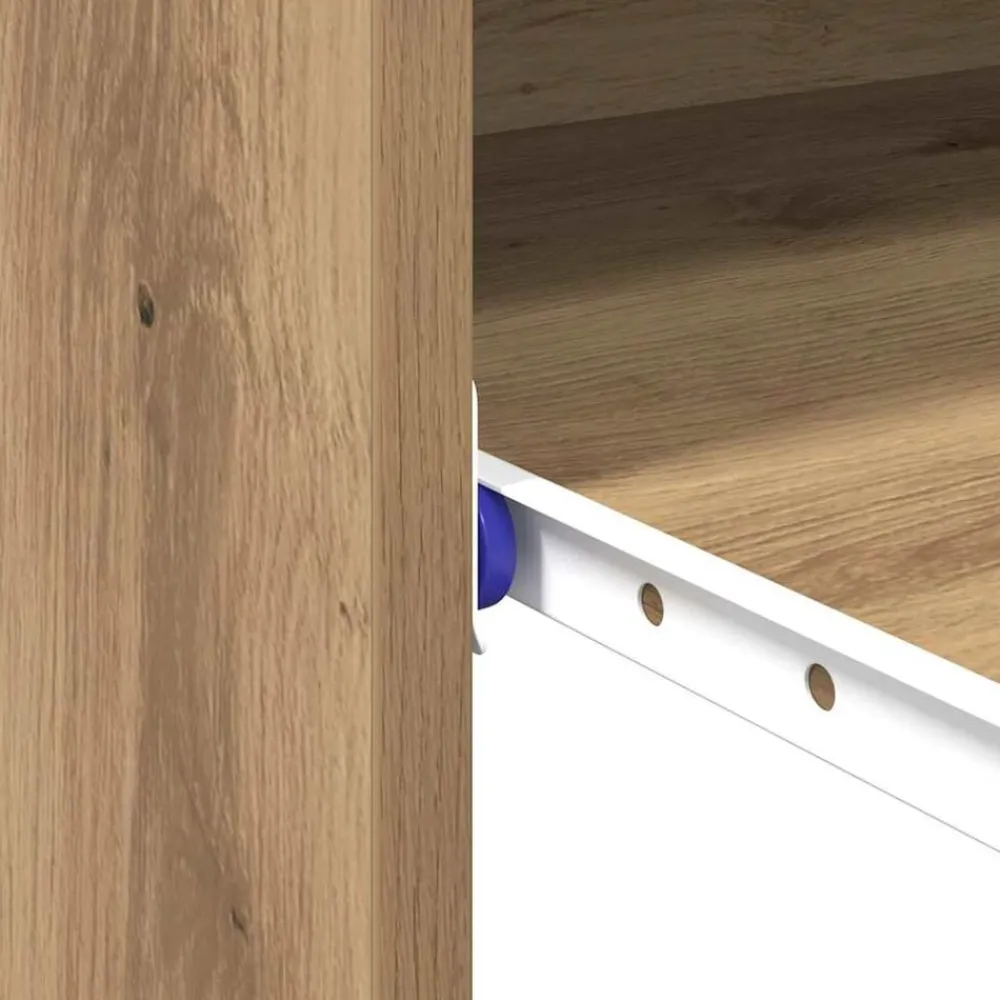 vidaXL Mobiliario De Oficina-Escritorio con cajón Roble artesanal 77.5 x 43 x 79 cm
