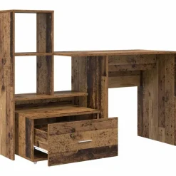 vidaXL Mobiliario De Oficina-Escritorio con cajón 131,5 x 50 x 106,5 cm