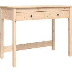 vidaXL Mobiliario De Oficina-Escritorio con cajones madera maciza de pino 100x50x78 cm