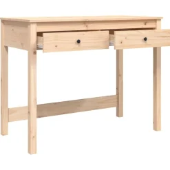 vidaXL Mobiliario De Oficina-Escritorio con cajones madera maciza de pino 100x50x78 cm