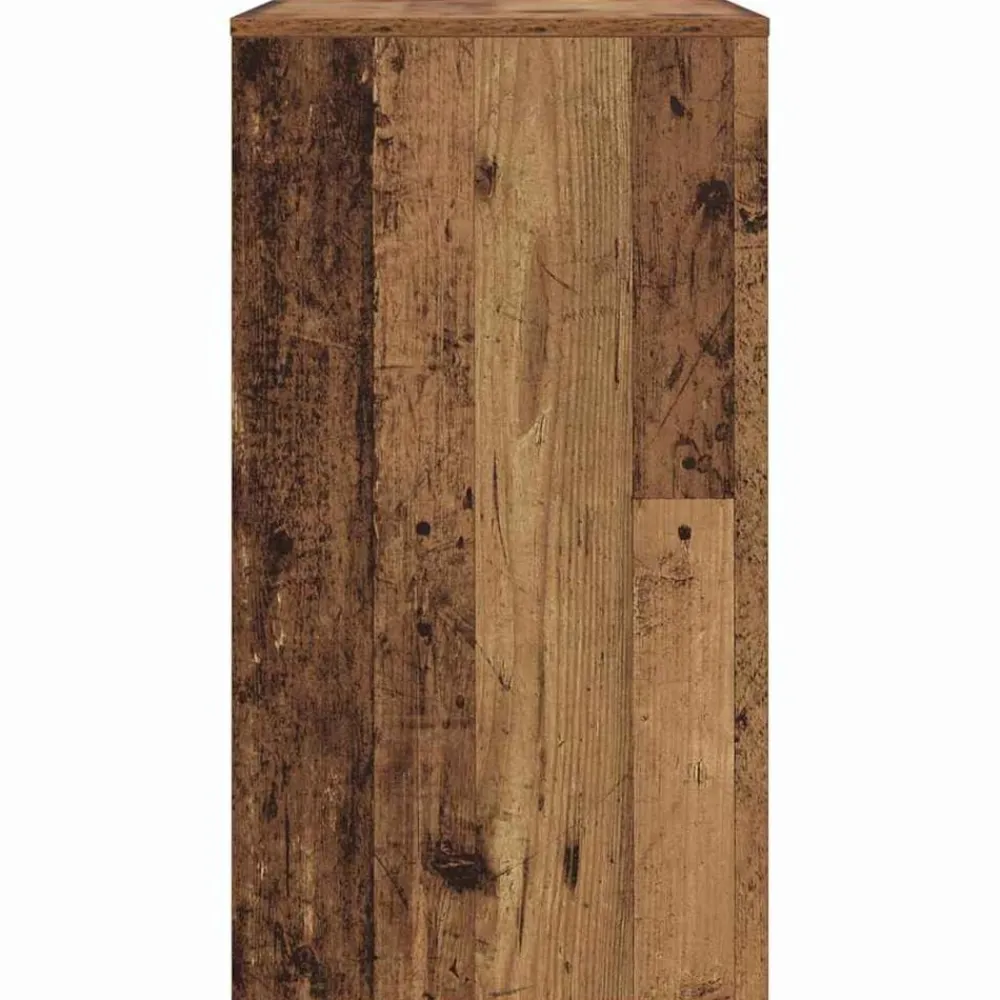 vidaXL Escritorio con cajón 77.5 x 43 x 79 cm Madera envejecida