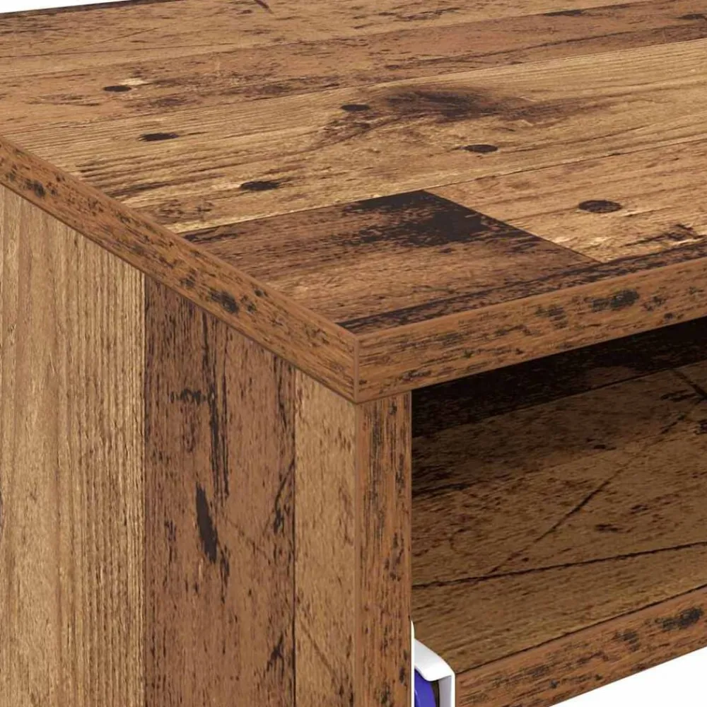 vidaXL Escritorio con cajón 77.5 x 43 x 79 cm Madera envejecida