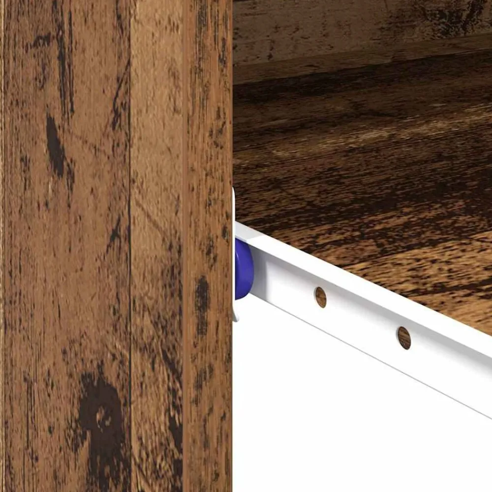 vidaXL Escritorio con cajón 77.5 x 43 x 79 cm Madera envejecida