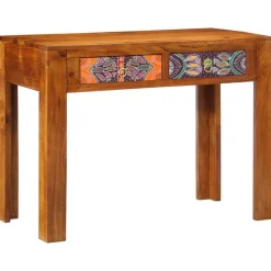 vidaXL Mobiliario De Oficina-Escritorio con cajón con almacenamiento Marrón 100 x 50 x 75 cm