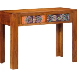 vidaXL Mobiliario De Oficina-Escritorio con cajón con almacenamiento Marrón 100 x 50 x 75 cm
