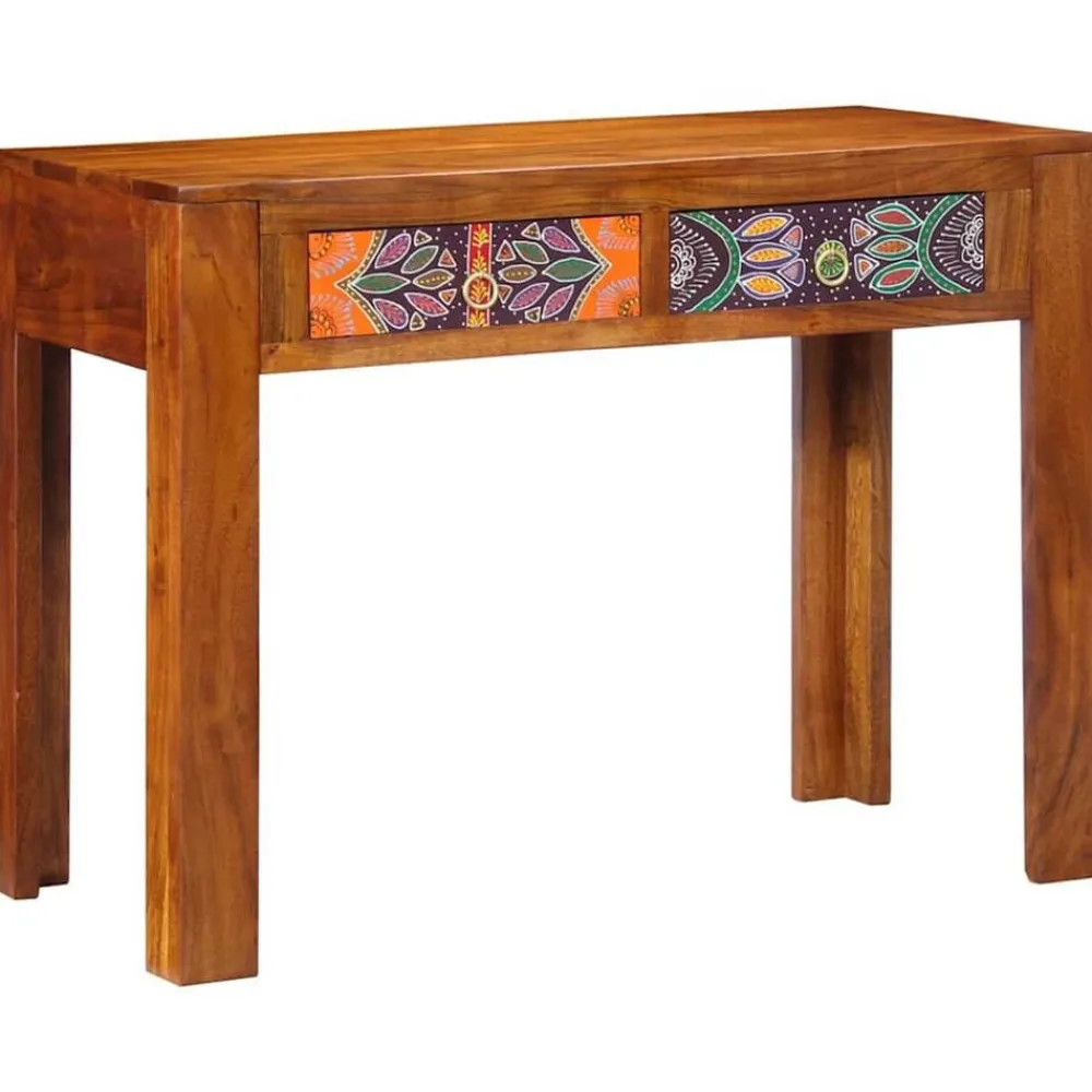 vidaXL Mobiliario De Oficina-Escritorio con cajón con almacenamiento Marrón 100 x 50 x 75 cm