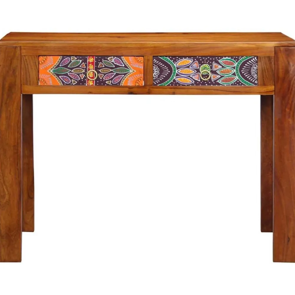 vidaXL Mobiliario De Oficina-Escritorio con cajón con almacenamiento Marrón 100 x 50 x 75 cm