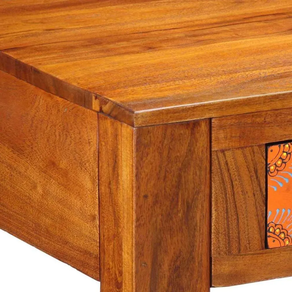 vidaXL Mobiliario De Oficina-Escritorio con cajón con almacenamiento Marrón 100 x 50 x 75 cm