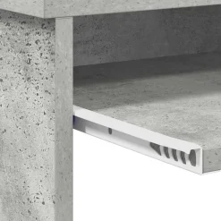 vidaXL Mobiliario De Oficina-Escritorio con cajón Gris Concreto 106 x 41 x 88.5 cm
