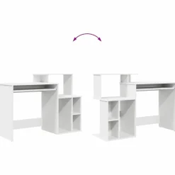 vidaXL Mobiliario De Oficina-Escritorio con cajón 120,5 x 44 x 88,5 cm Madera de ingeniería
