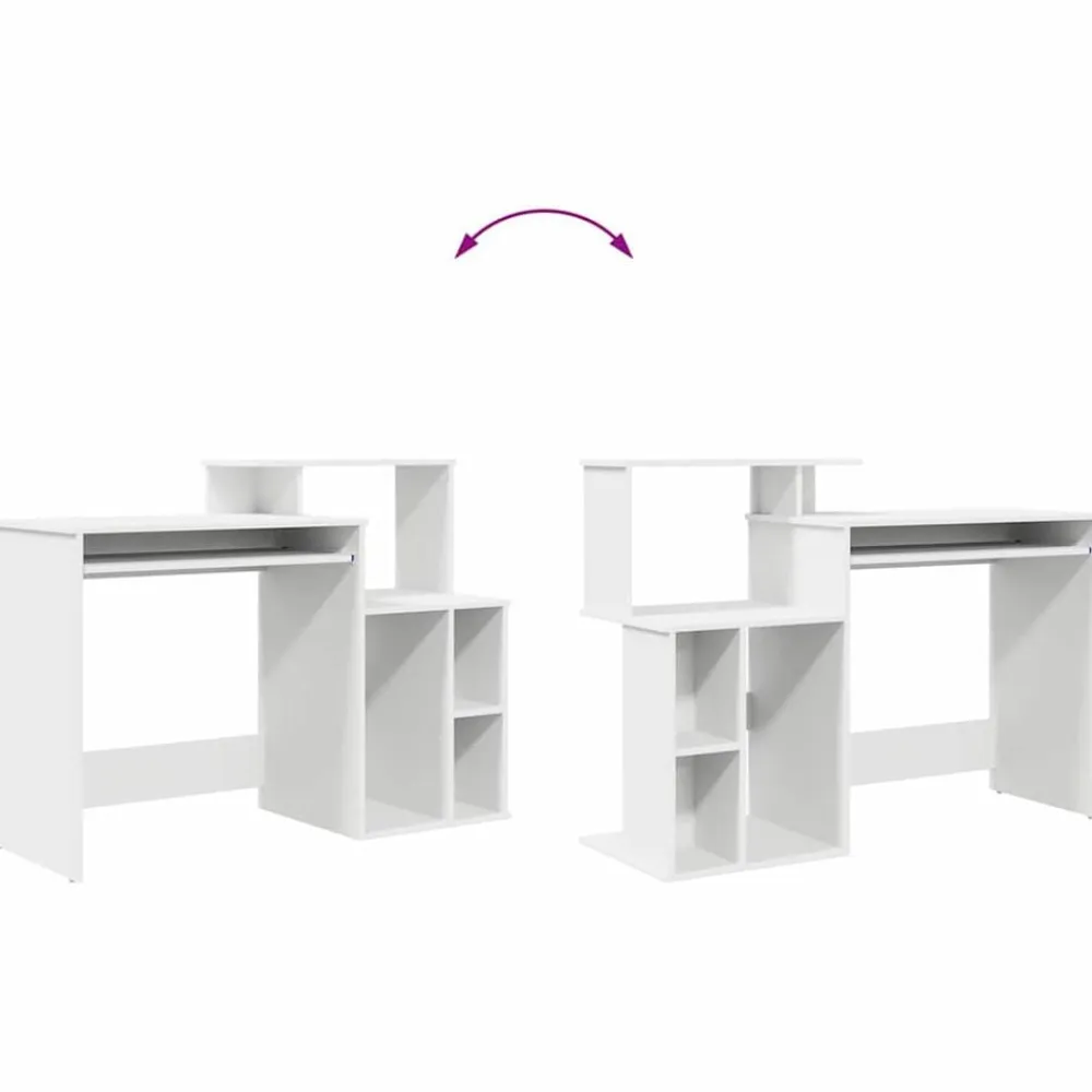vidaXL Mobiliario De Oficina-Escritorio con cajón 120,5 x 44 x 88,5 cm Madera de ingeniería