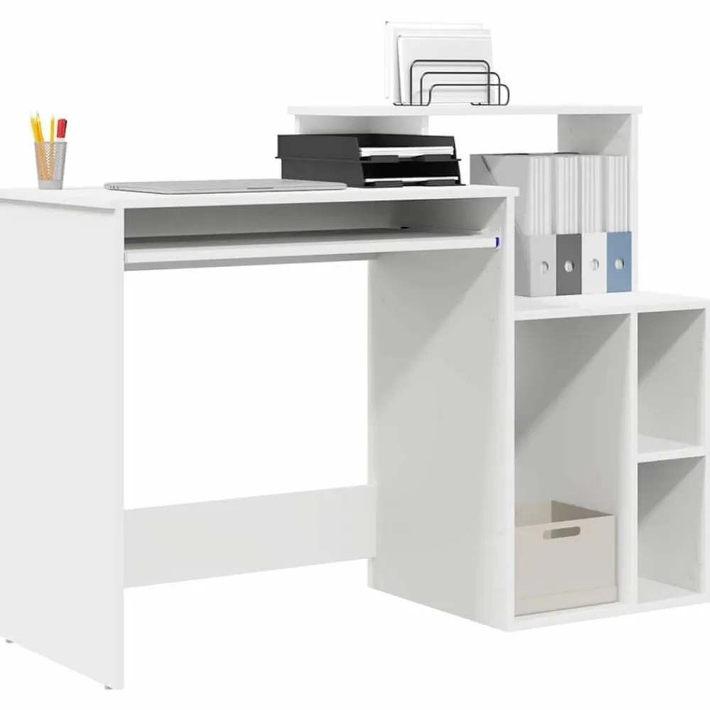 vidaXL Mobiliario De Oficina-Escritorio con cajón 120,5 x 44 x 88,5 cm Madera de ingeniería