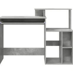 vidaXL Escritorio con cajón Gris Concreto 120,5 x 44 x 88,5 cm Gris hormig&oacute;n New