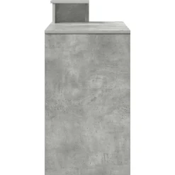 vidaXL Escritorio con cajón Gris Concreto 120,5 x 44 x 88,5 cm Gris hormig&oacute;n New