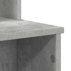 vidaXL Escritorio con cajón Gris Concreto 120,5 x 44 x 88,5 cm Gris hormig&oacute;n New