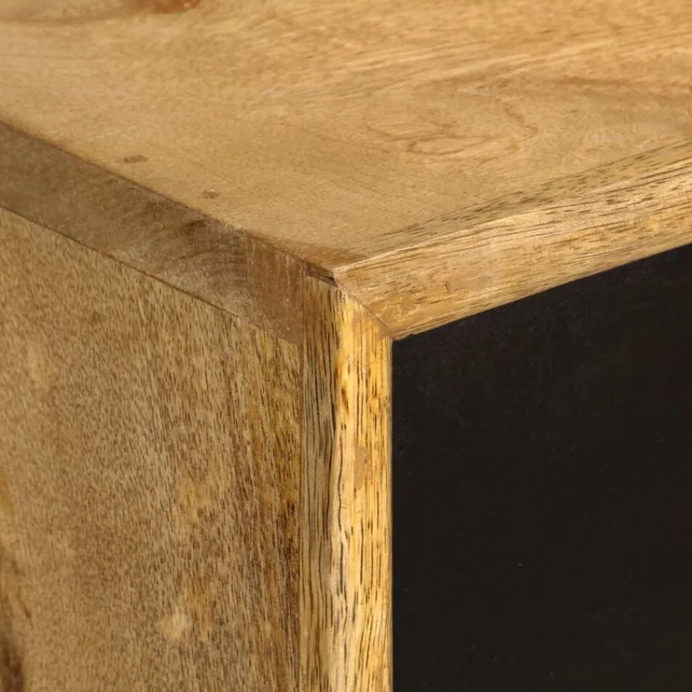 vidaXL Mobiliario De Oficina-Escritorio con cajones de madera maciza de mango 130x50x80 cm
