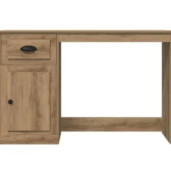 vidaXL Escritorio con cajón Roble artesanal 50 x 115 x 75 cm Roble artisan Hot