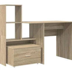 vidaXL Mobiliario De Oficina-Escritorio con cajón 131,5 x 50 x 106,5 cm