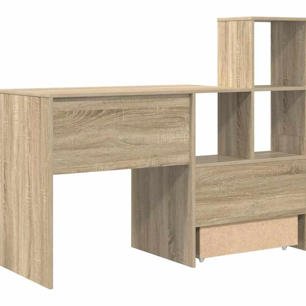 vidaXL Mobiliario De Oficina-Escritorio con cajón 131,5 x 50 x 106,5 cm