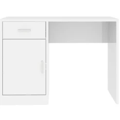 vidaXL Mobiliario De Oficina-Escritorio con cajón y armario contrachapada 100x40x73 cm