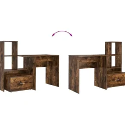 vidaXL Mobiliario De Oficina-Escritorio con cajón 131,5 x 50 x 106,5 cm