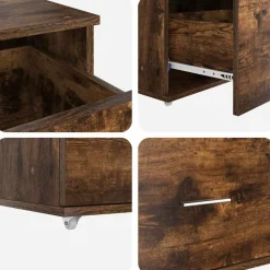 vidaXL Mobiliario De Oficina-Escritorio con cajón 131,5 x 50 x 106,5 cm