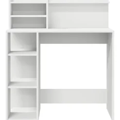 vidaXL Mobiliario De Oficina-Escritorio con estante 90 x 48 x 101,5 cm Madera de ingeniería