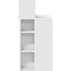 vidaXL Mobiliario De Oficina-Escritorio con estante 90 x 48 x 101,5 cm Madera de ingeniería