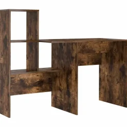 vidaXL Mobiliario De Oficina-Escritorio con estante 131,5 x 50 x 106,5 cm