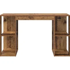 vidaXL Mobiliario De Oficina-Escritorio con estante 130 x 50.5 x 75 cm