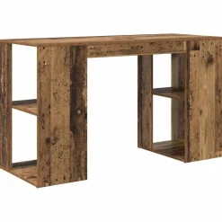 vidaXL Mobiliario De Oficina-Escritorio con estante 130 x 50.5 x 75 cm