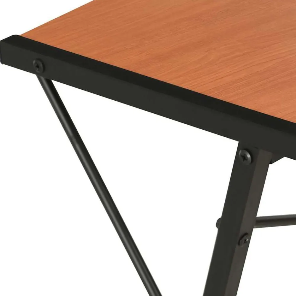 vidaXL Escritorio con estantería negro y marrón 116x50x93 cm Negro y marrón Sale