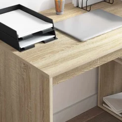 vidaXL Mobiliario De Oficina-Escritorio con estante 108 x 55 x 103.5 cm