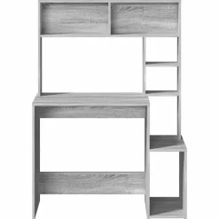 vidaXL Mobiliario De Oficina-Escritorio con estantes contrachapada 100x45x140 cm