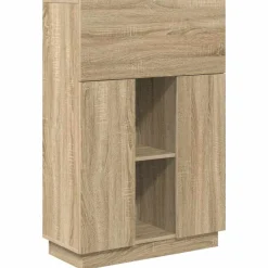 vidaXL Mobiliario De Oficina-Escritorio con estante 71.5 x 31.5 x 106.5 cm