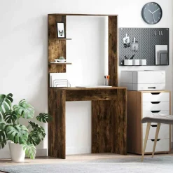 vidaXL Mobiliario De Oficina-Escritorio con estante 78,5 x 37 x 154,5 cm