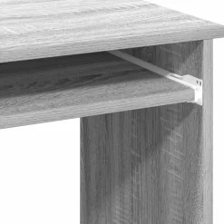vidaXL Escritorio con estantes contrachapada 84x40x78 cm Gris sonoma Sale