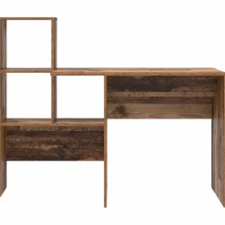 vidaXL Mobiliario De Oficina-Escritorio con estante 131,5 x 50 x 106,5 cm