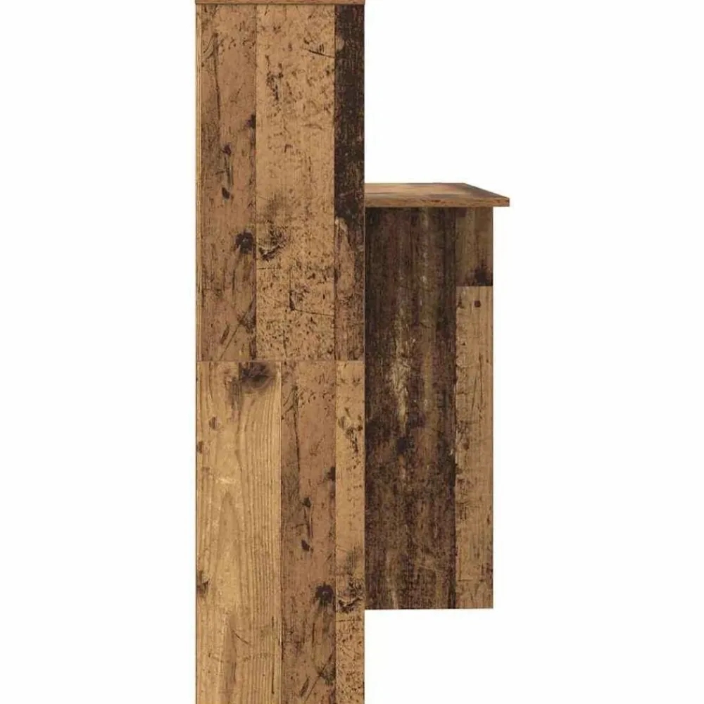 vidaXL Mobiliario De Oficina-Escritorio con estante 131,5 x 50 x 106,5 cm