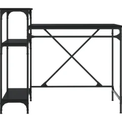 vidaXL Mobiliario De Oficina-Escritorio con estantes madera contrachapada 105x50x90 cm