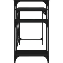 vidaXL Mobiliario De Oficina-Escritorio con estantes madera contrachapada 105x50x90 cm
