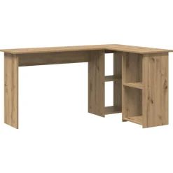 vidaXL Mobiliario De Oficina-Escritorio con estante Roble artesanal 142 x 102 x 73 cm